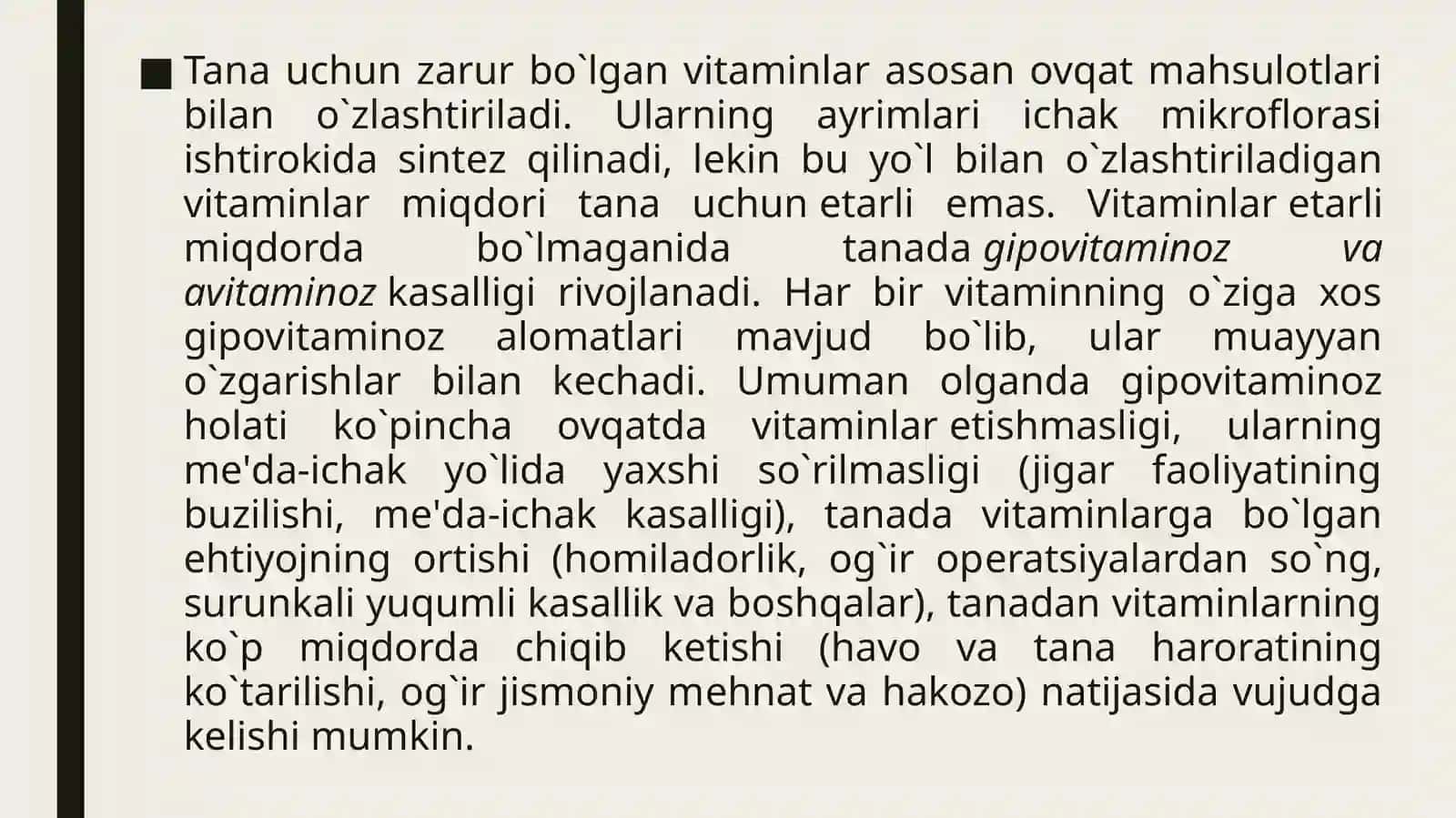 VITAMINLARNING ORGANIZMDA SO'RILISHI 3