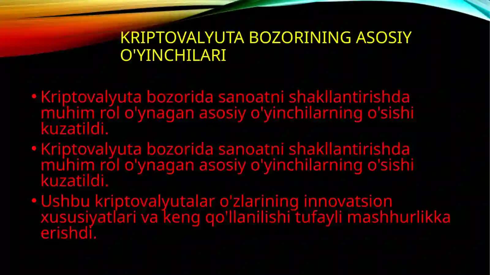 Kriptovalyutalar bozori 3