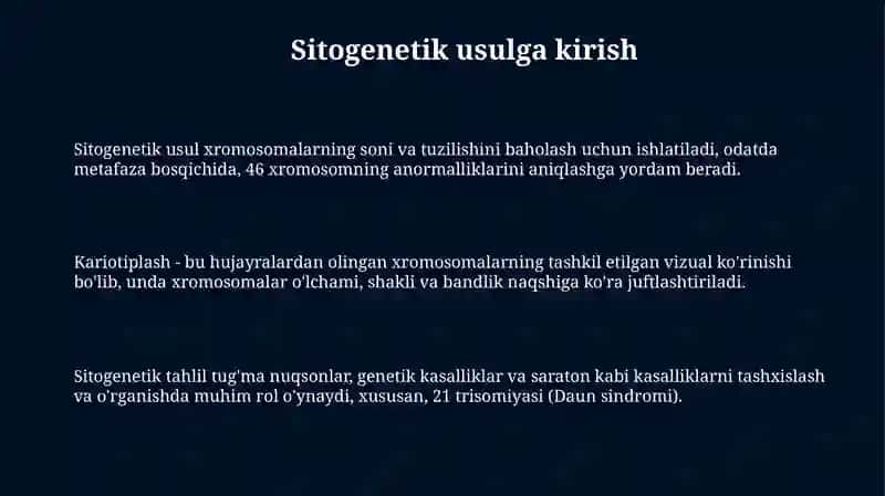 Sitogenetik usul 3