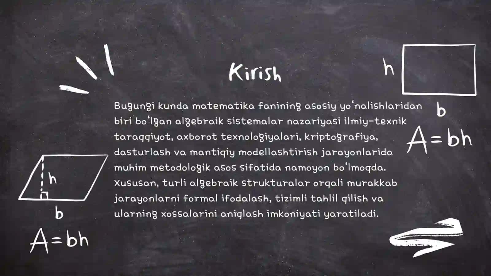 BA'ZI ALGEBRAIK SISTEMALAR VA ULARGA DOIR MISOLLAR 3