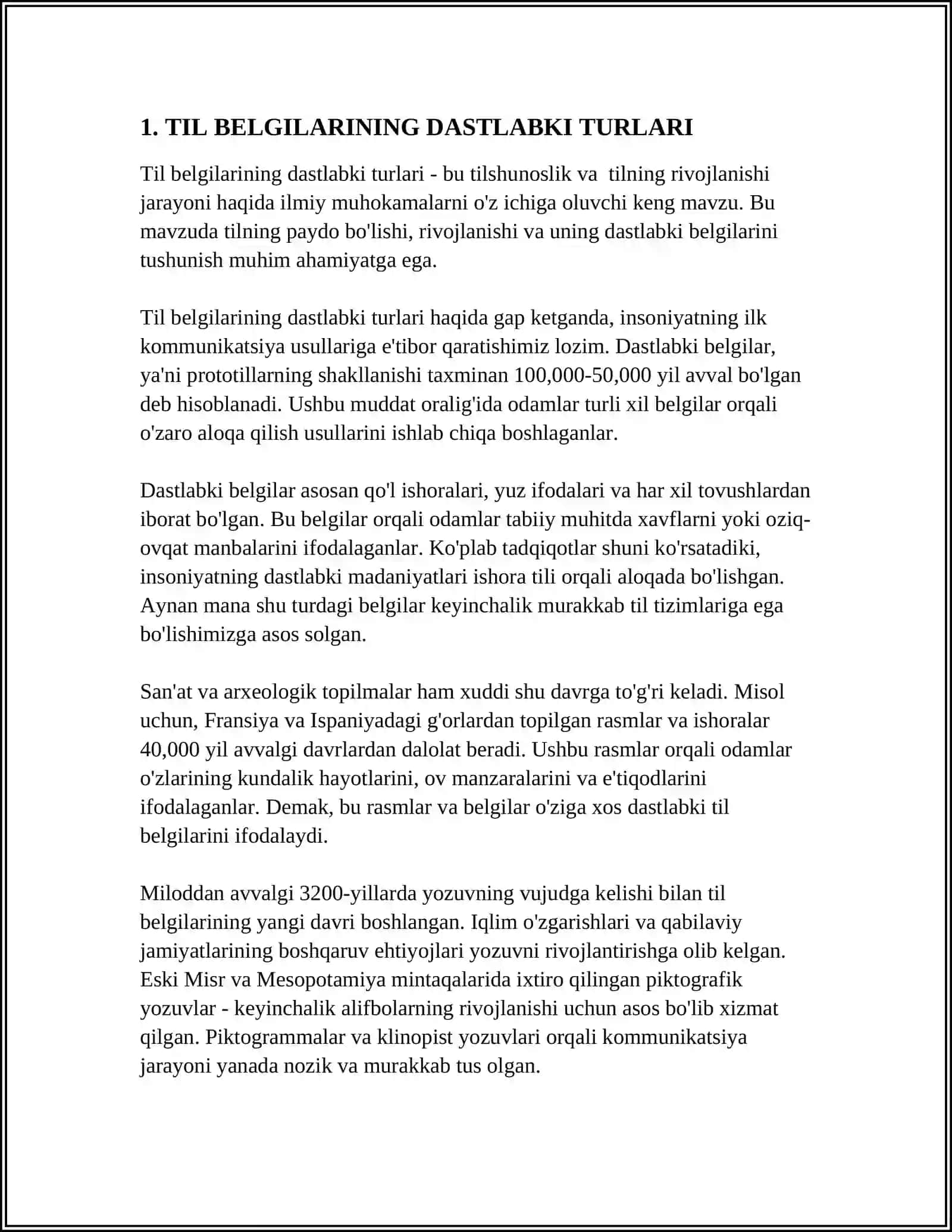 Til Belgilari Sistemi 3