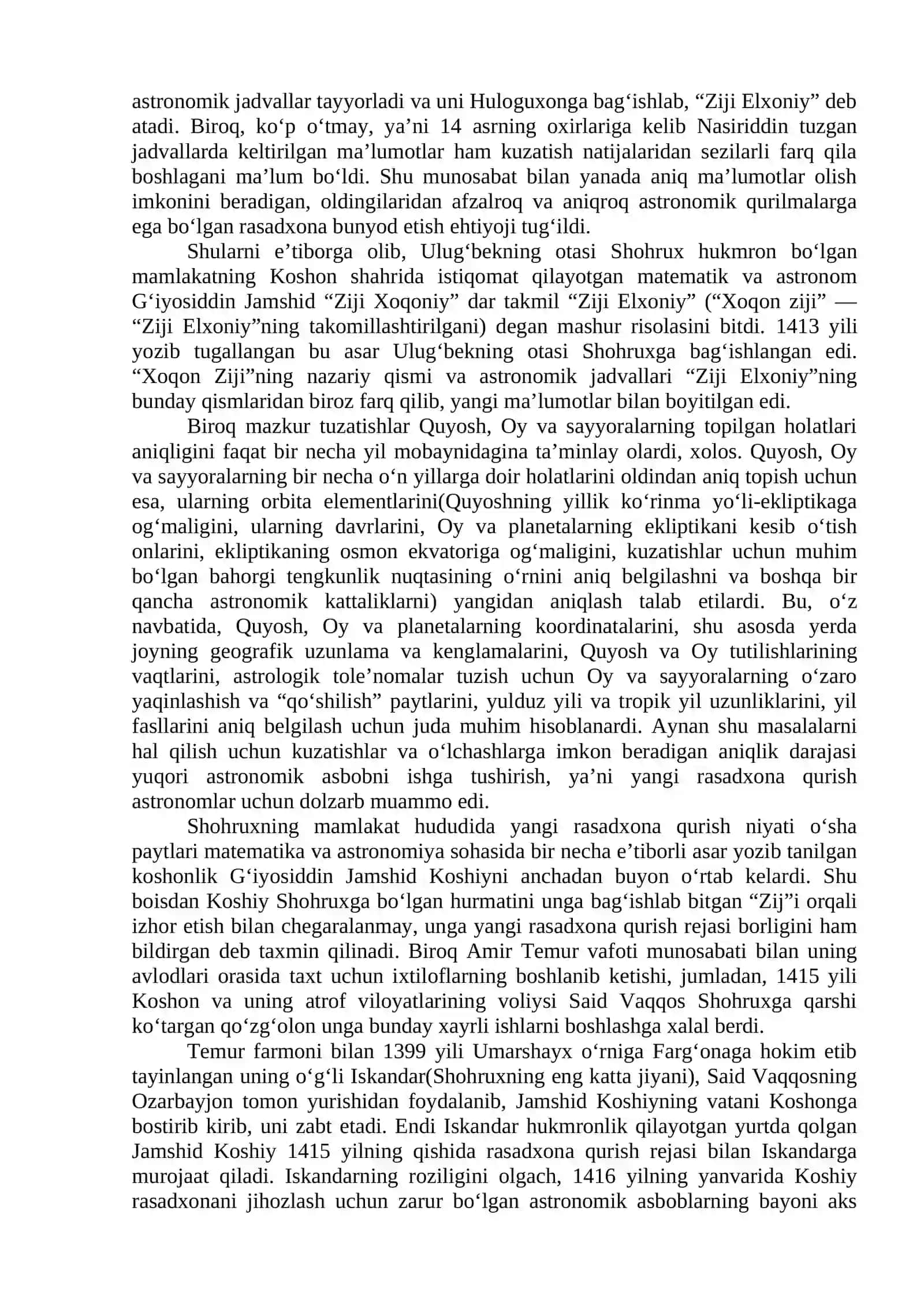 Mirzo Ulug’bek – buyuk astronom olim 3