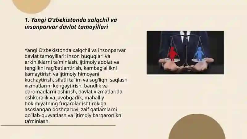 Yangi Oʻzbekistonda xalqchil va insonparvar davlat qurulishining ijtimoiy-siyosiy axamiyati 3