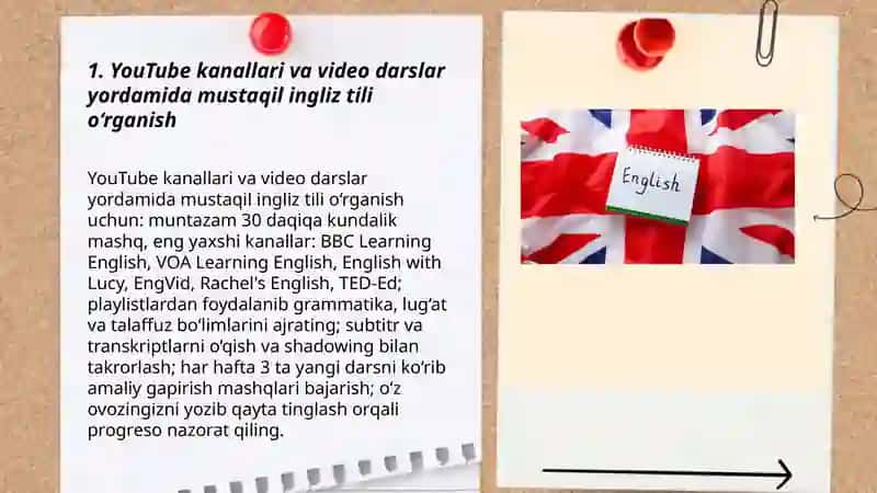 Internetdagi bepul resurslar yordamida ingliz tilini mustaqil o‘rganish 3