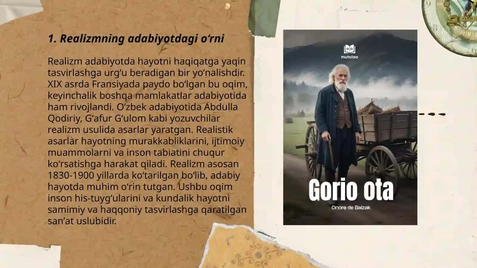 Realizmning adabiyotdagi o‘rni 3