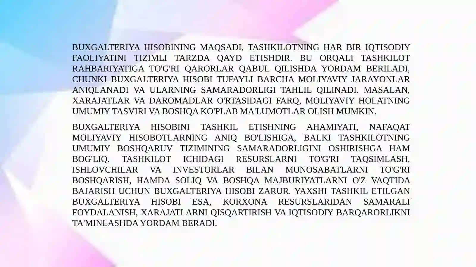 BANKLARDABUXGALTERIYAHISOBINITASHKILQILINISHASOSLARI 3