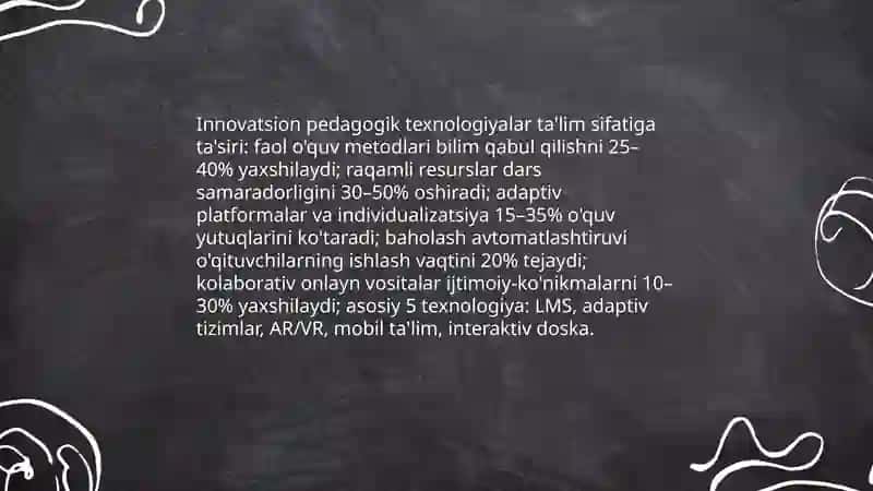 Innovatsiyalarning ta'lim sifatini oshirishga ta'siri 3