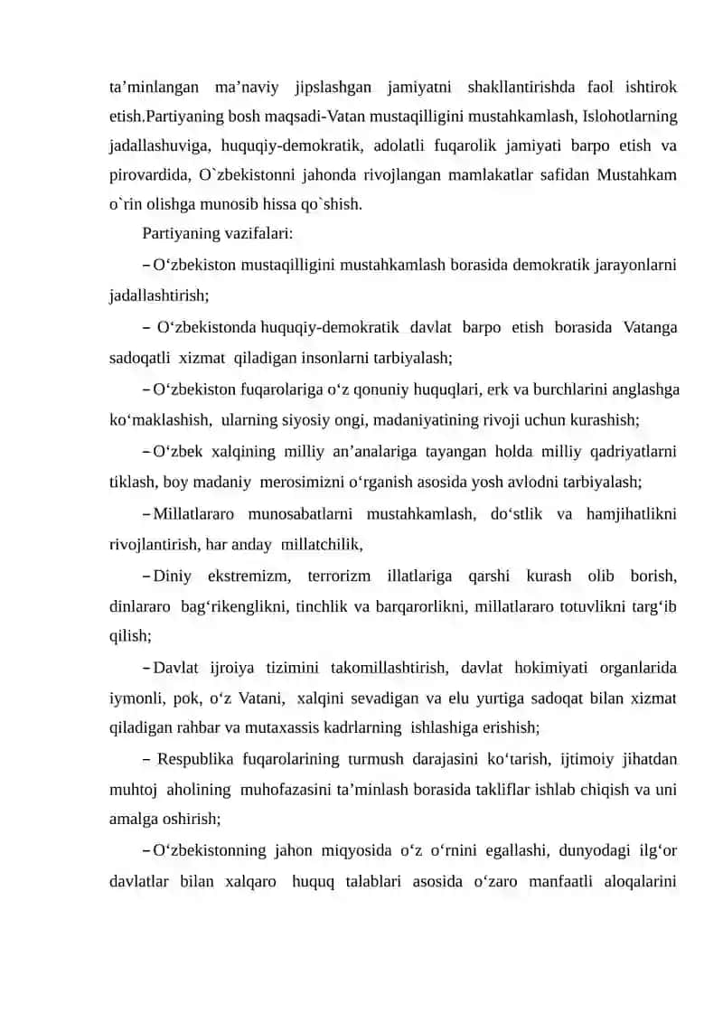 Oʻzbekiston Adolat Sotsial Demokratik Partiyasi 3