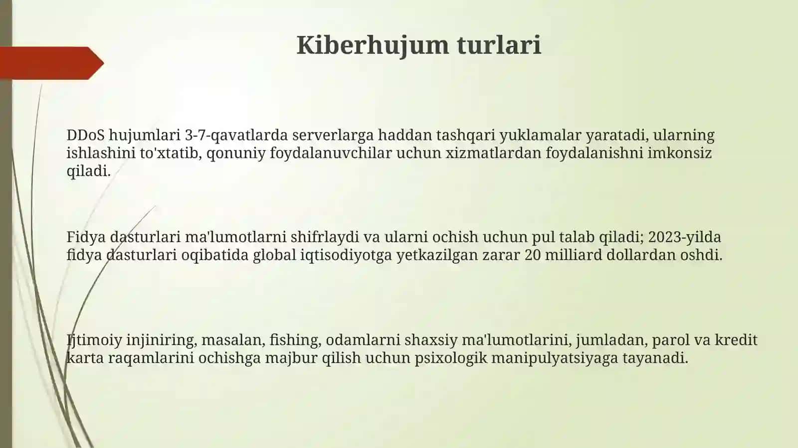 Kiberhujumlar va ularni qo`llash 3