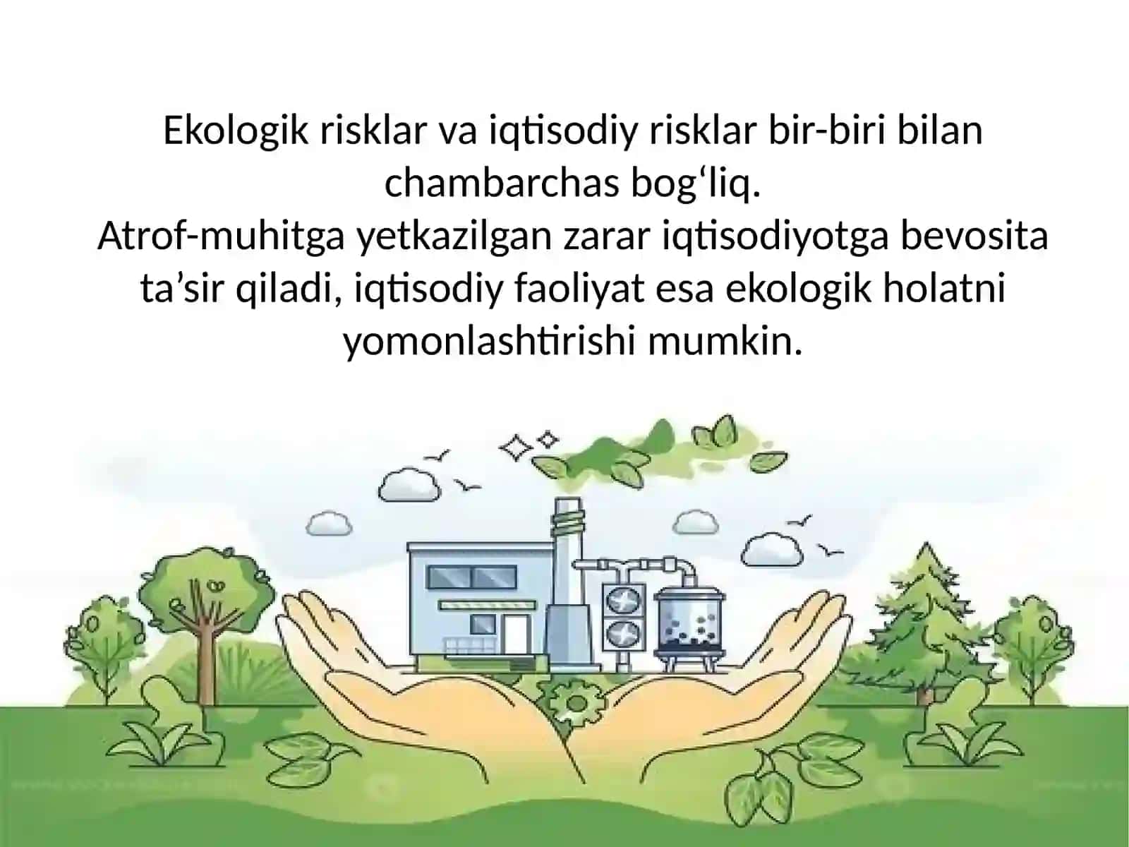 Ekologik risklar va iqtosodiy risklarning oʻzaro bogʻliqligi 3