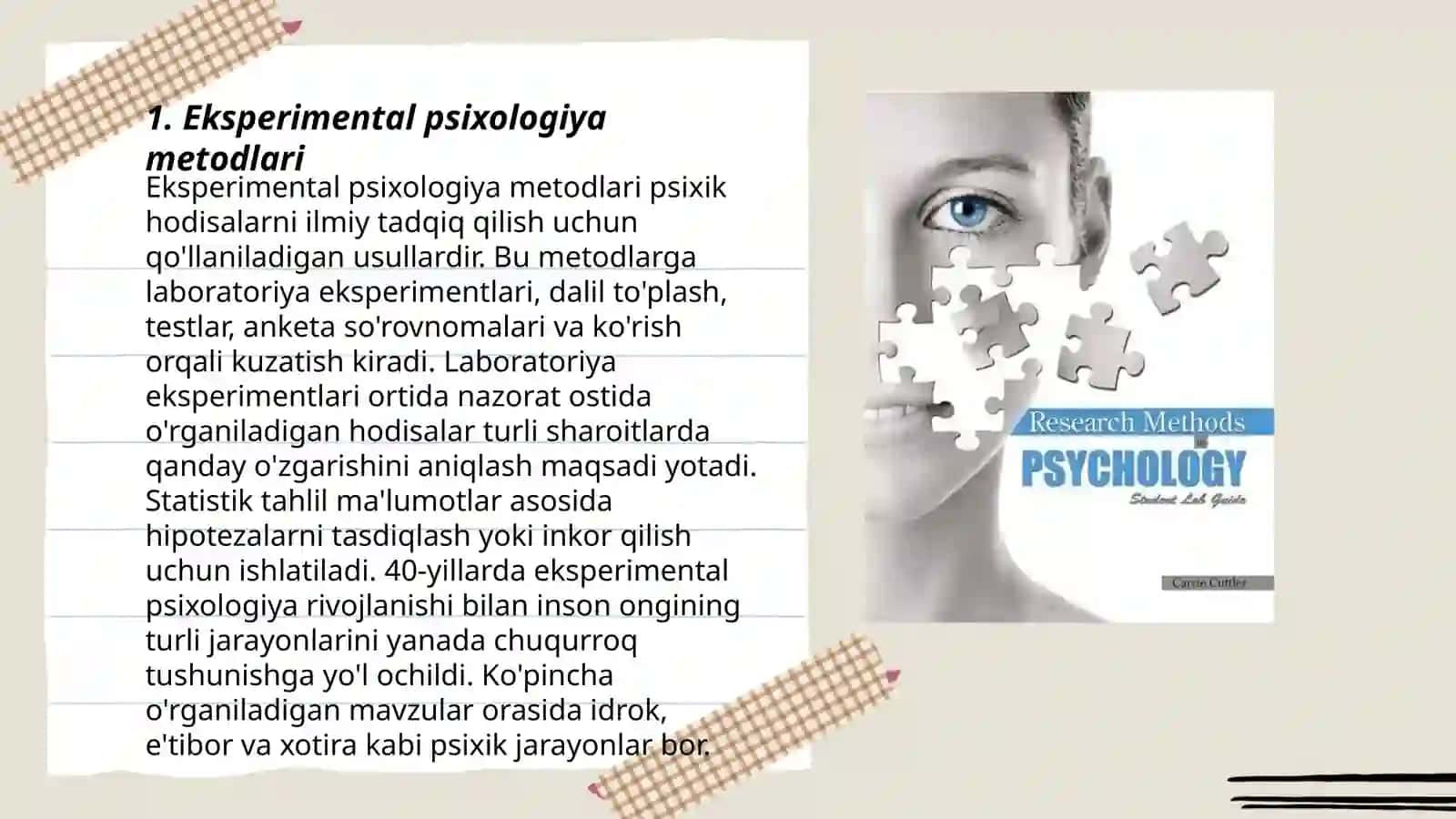 Hozirgi zamon psixologiyasining tadqiqot metodlari 3