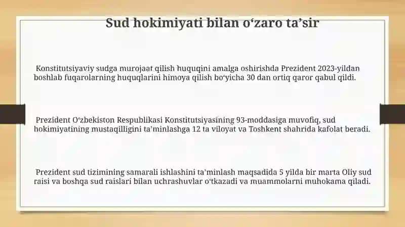 Oʻzbekiston Respublikasi Prezidenti vakolatlari 3