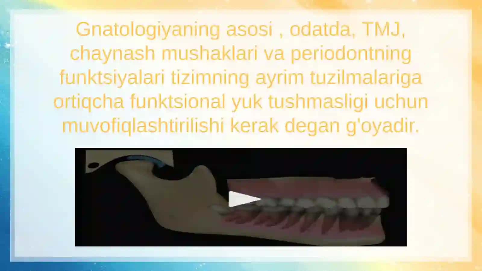 Ortopedik stomatologiya va ortodontiya 3