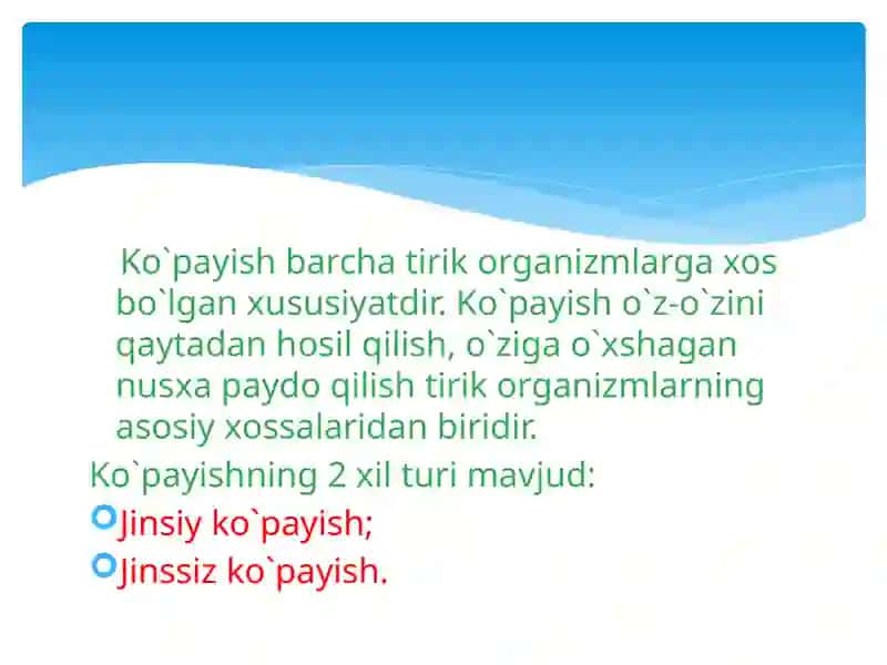 Organizmlarning jinssiz ko`payishi 3