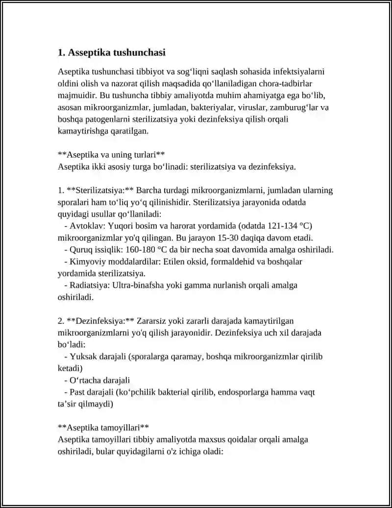 ASSEPTIKA VA ANTISEPTIKA TUSHUNCHASI 3