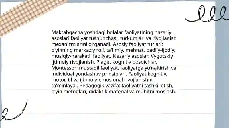Maktabgacha yoshdagi bolalar faoliyati va ularni tashkil qilish 3