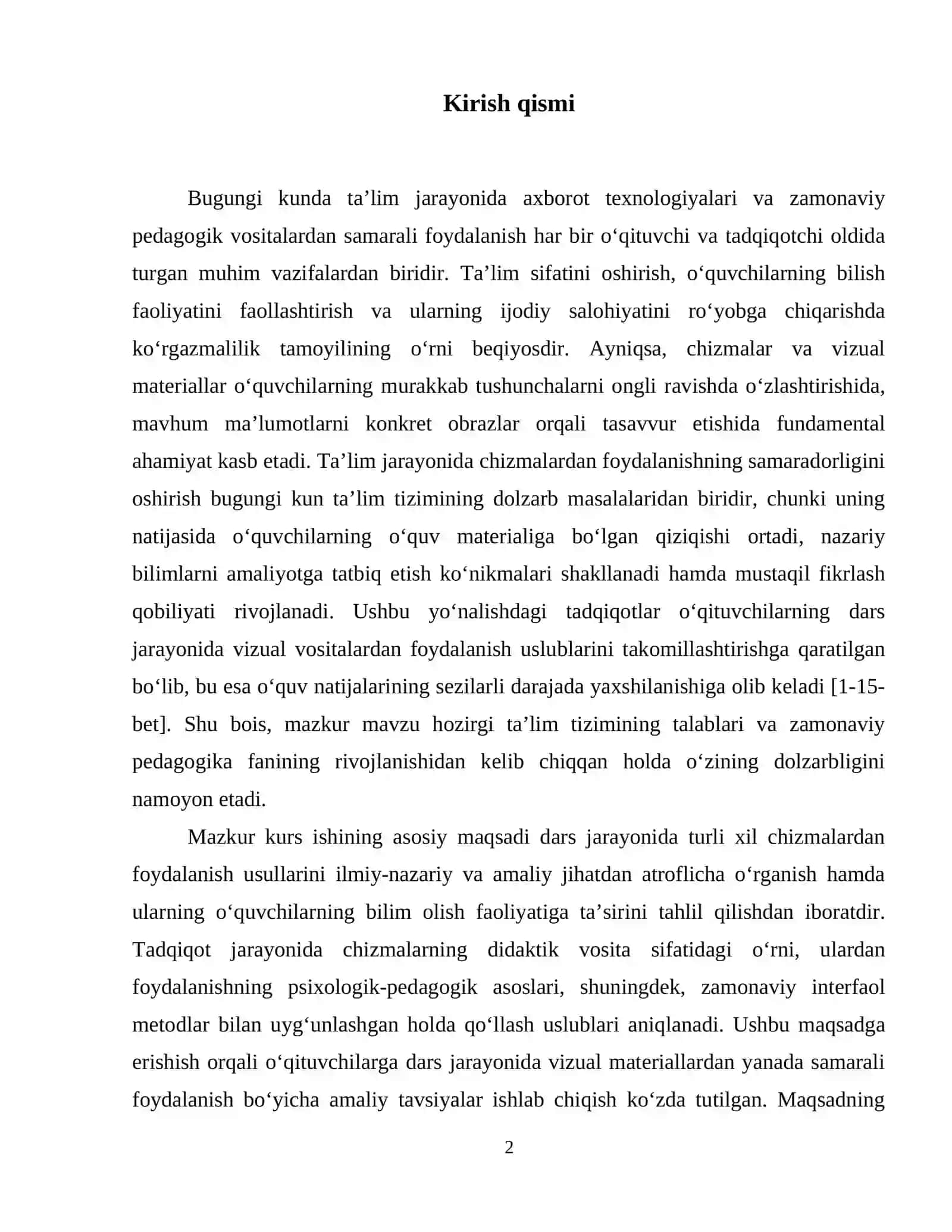 Dars jarayonida  chizmalardan foydalanish  usullari. 3