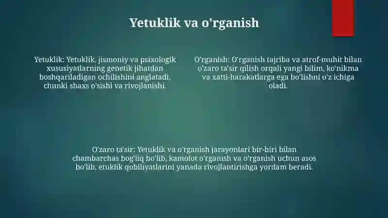 Psixik Rivojlanishning Asosiy Qonuniyatlari 3
