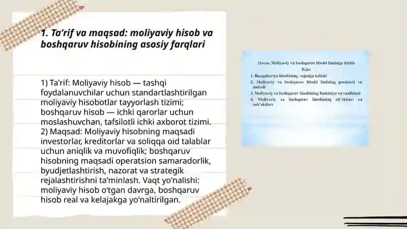 Moliyaviy hisob va boahqaruv hisobining ozora farqlari va oxshashliklari 3