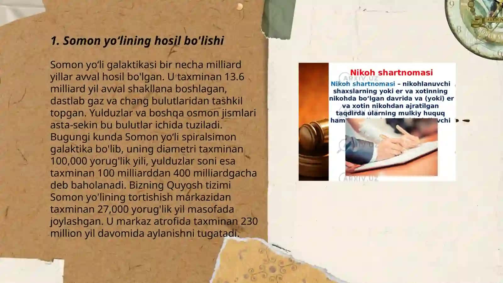 Somon yoʻli. Bizning gallaktikamiz tuzilishi va tartibi 3