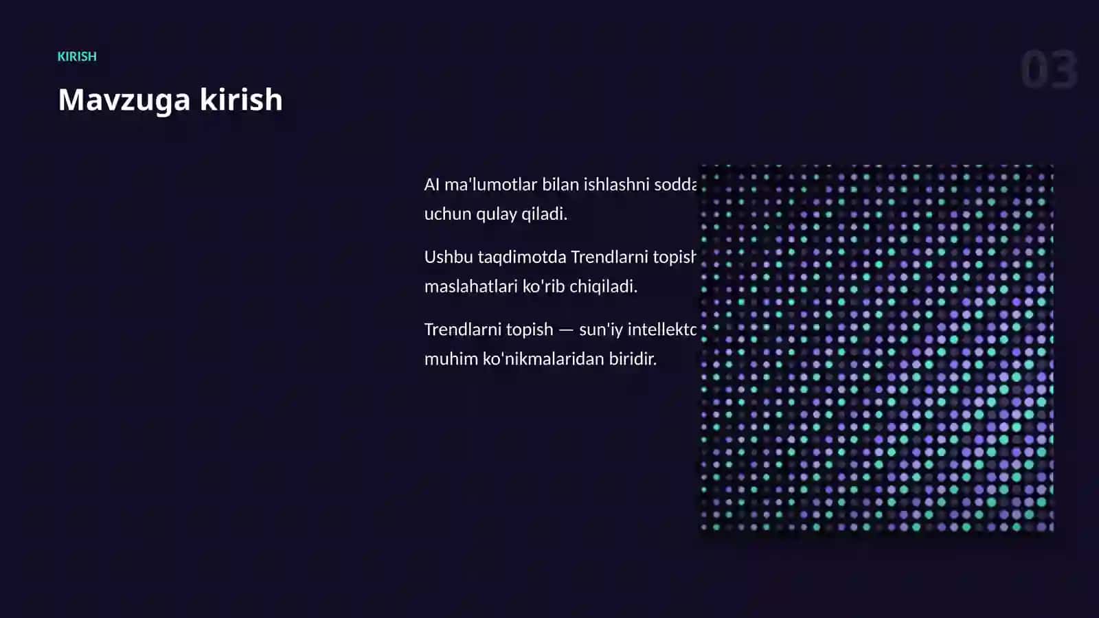 Trendlarni topish — qadamba-qadam 3