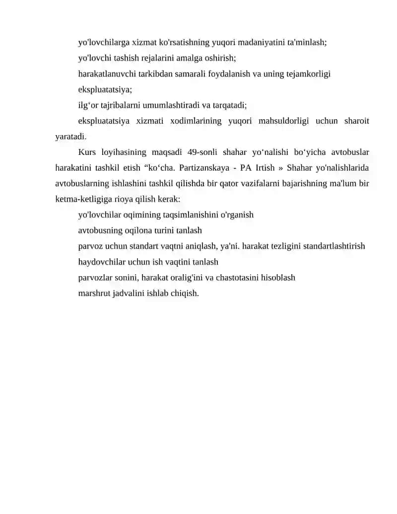 Avtobus Va Mikroavtobuslar Yo'lovchilar Oqimining Analizi 3