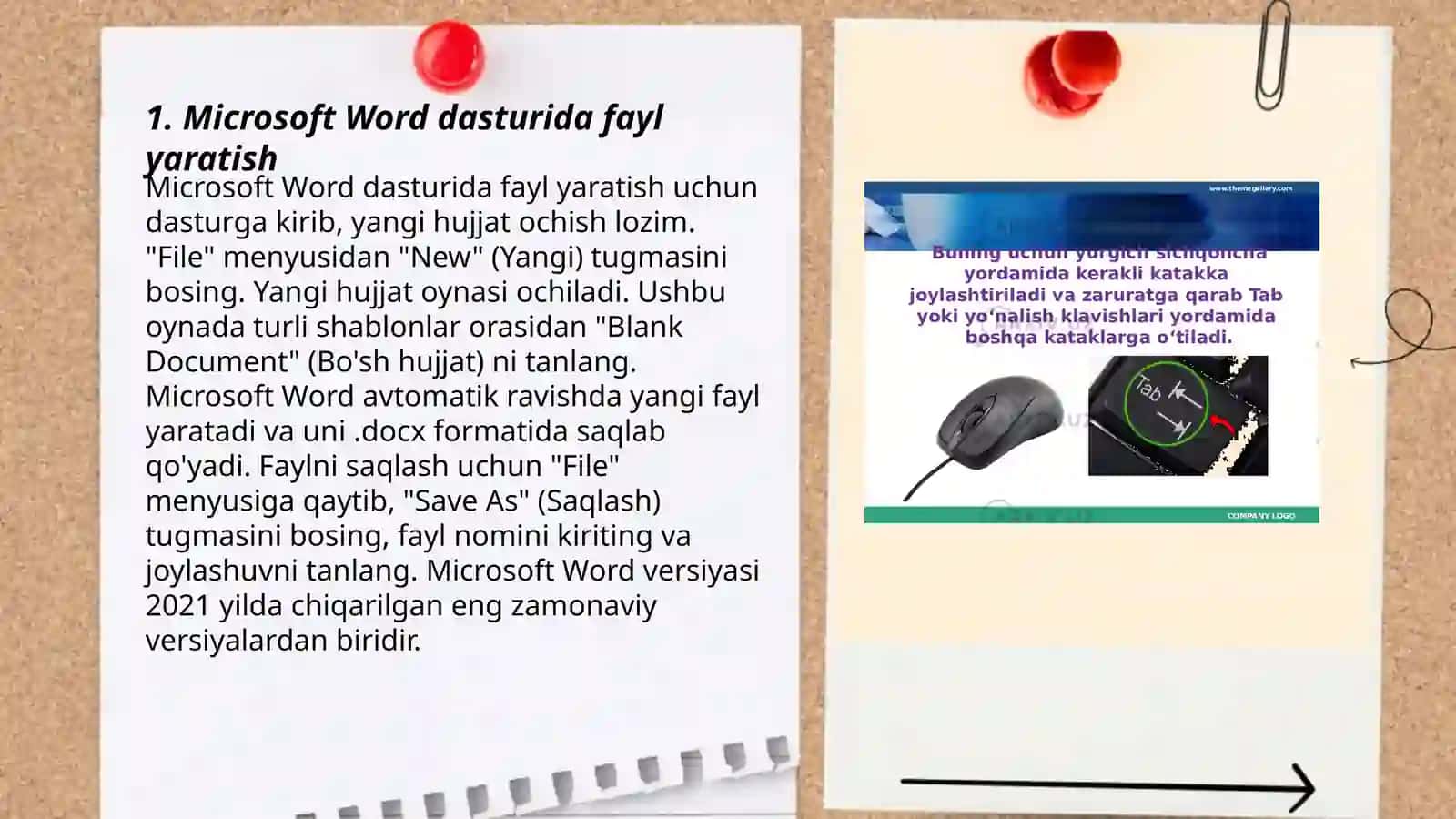 Microsoft Word matn muharriri 3