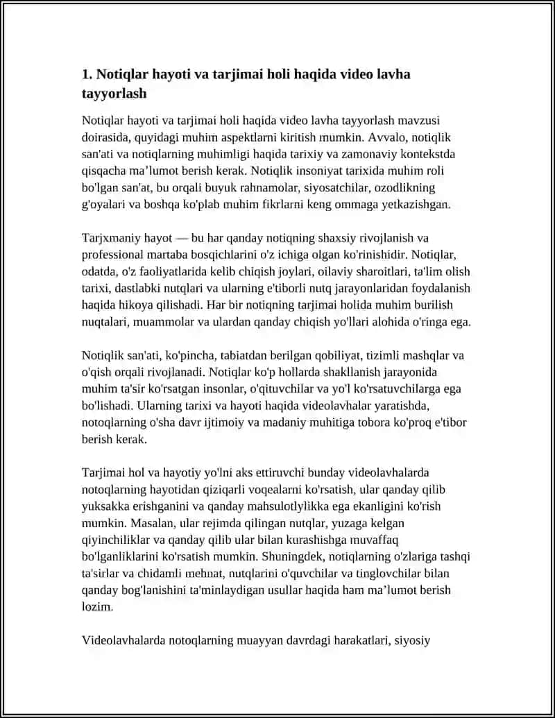 NOTIQLAR HAQIDA VIDEO LAVHA TAYYORLASH 3