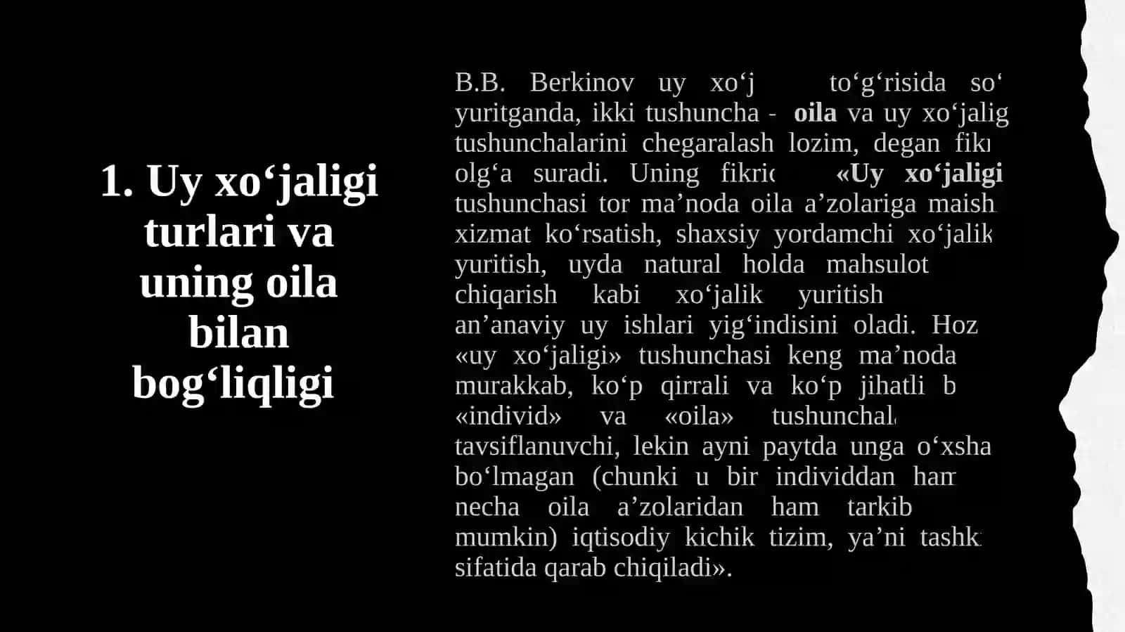 Oila va uy xo‘jaligi faoliyatining nazariy asoslari. Rivojlanishning institutsional nazariyasi va tashkiliy innovatsiyalar sub’ektlari 3