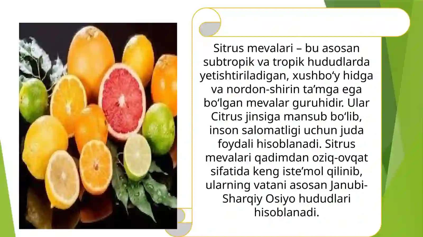 SITRUS MEVALAR QURITISH TEXNOLOGIYASI 3