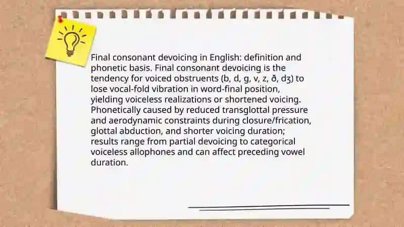 Final consonant devoicing 3