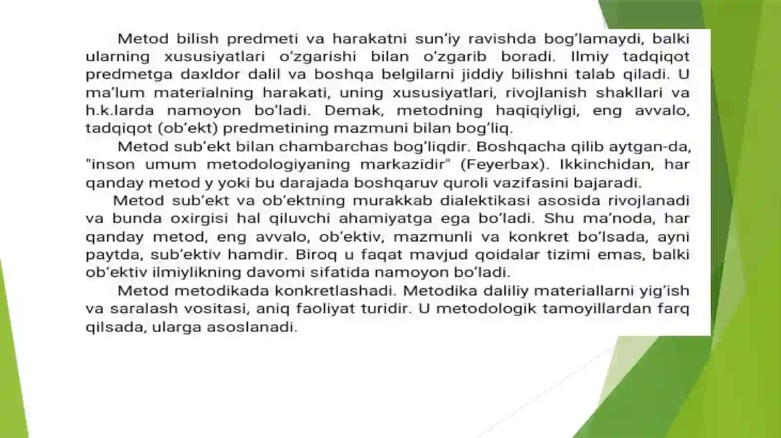 Falsafa metodlari va qonun kategoriyalari 3