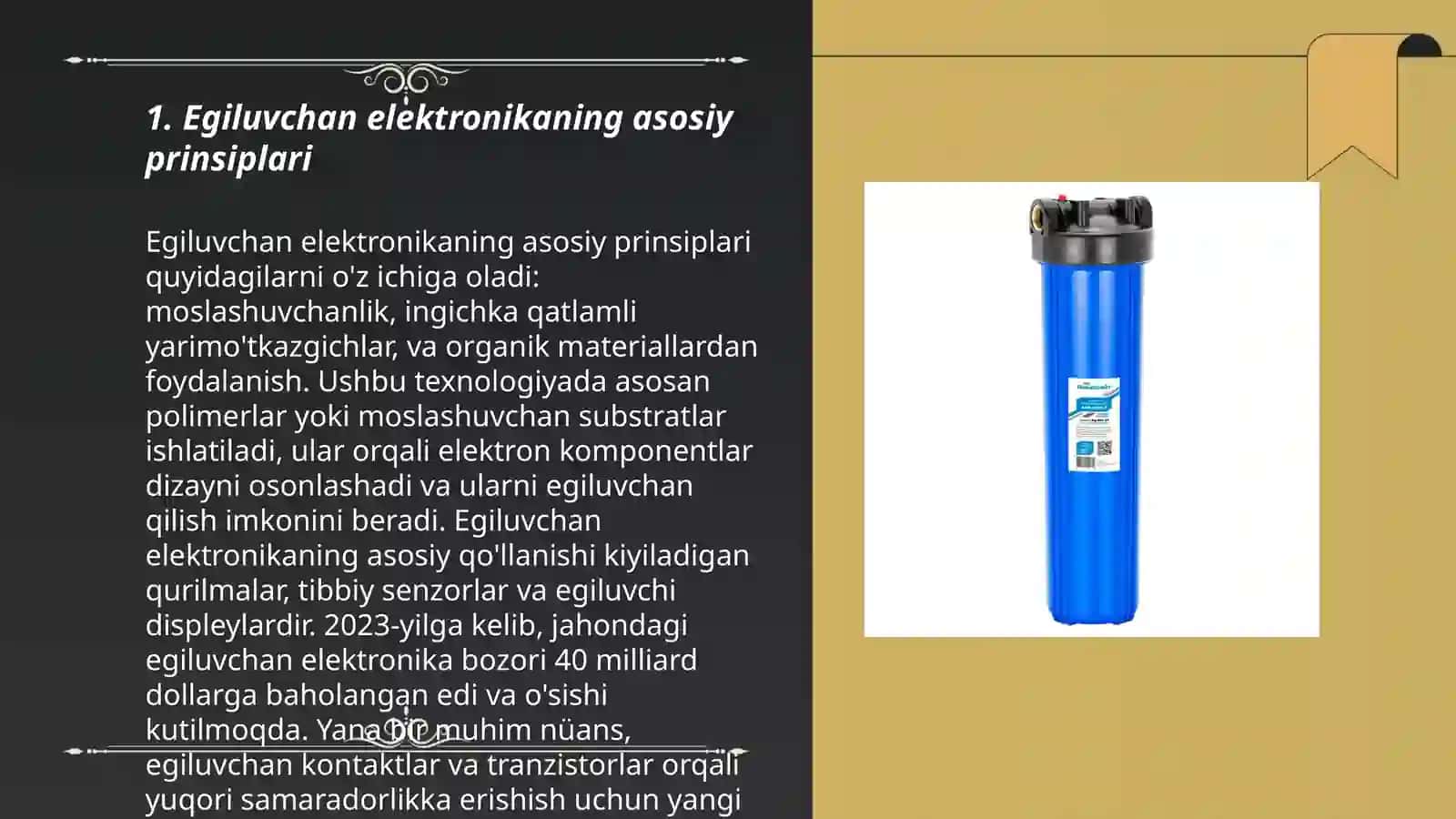 Egiluvchan (fleksibel) elektronika va nosimmetrik qurilmalar 3