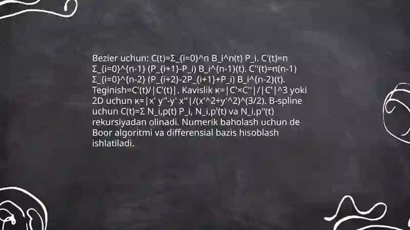 Kompyuter grafikasida differensial hisob tatbiqlari 3