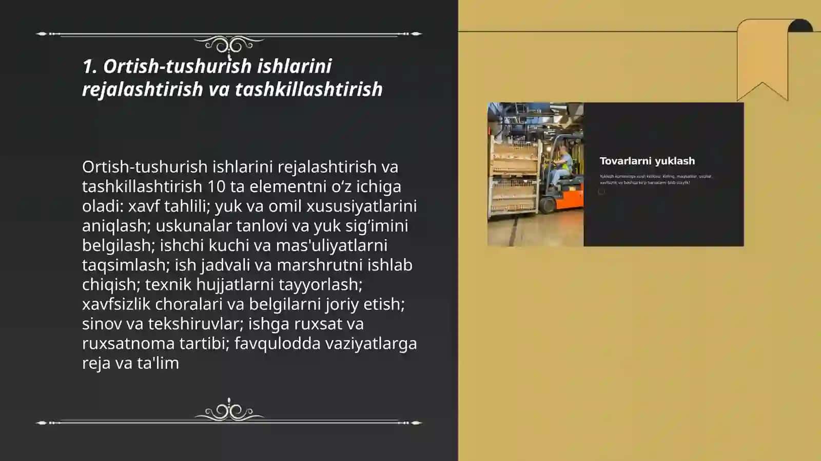 Ortish-tushurish ishlarining elementlari 3