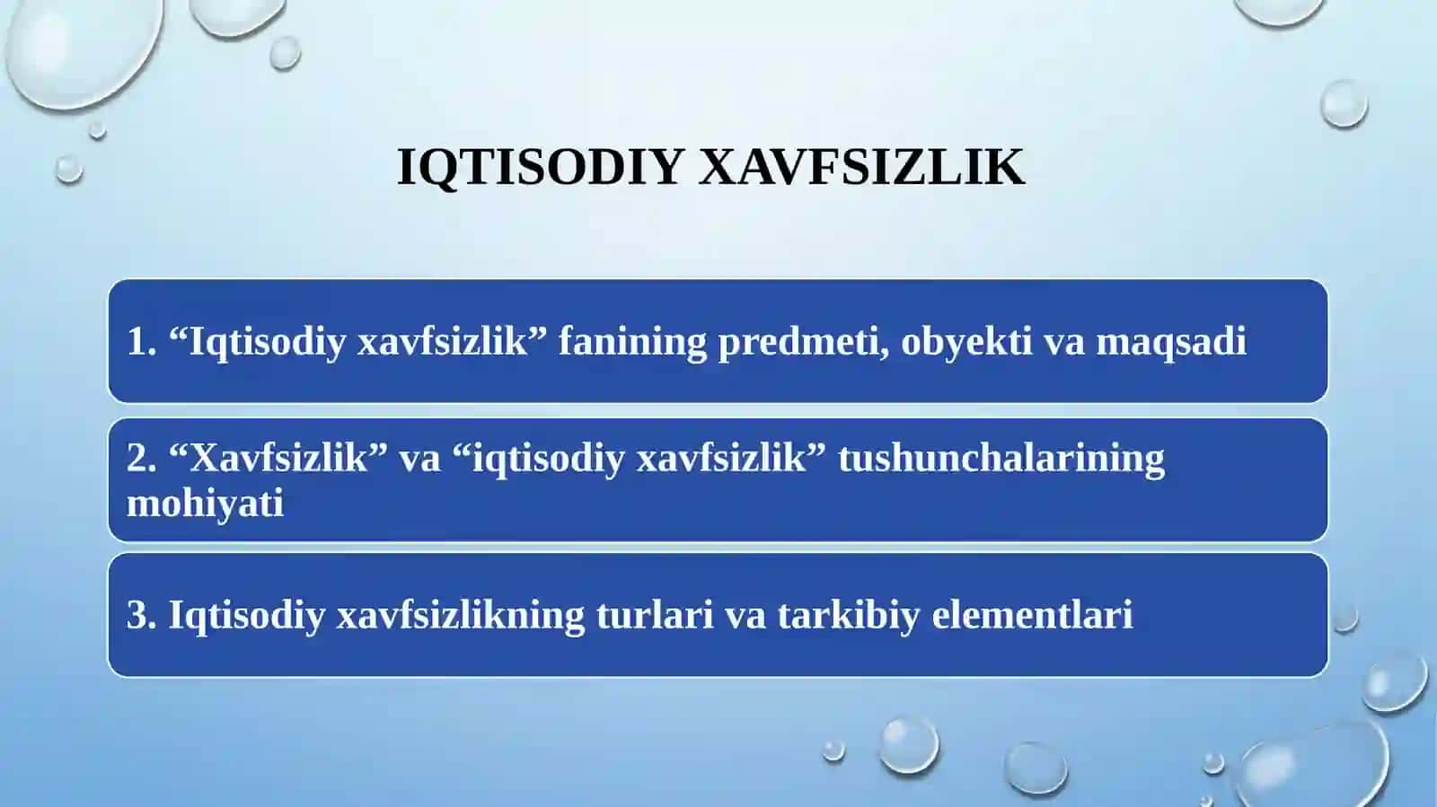 Iqtisodiy xavfsizlikning mohiyati 3