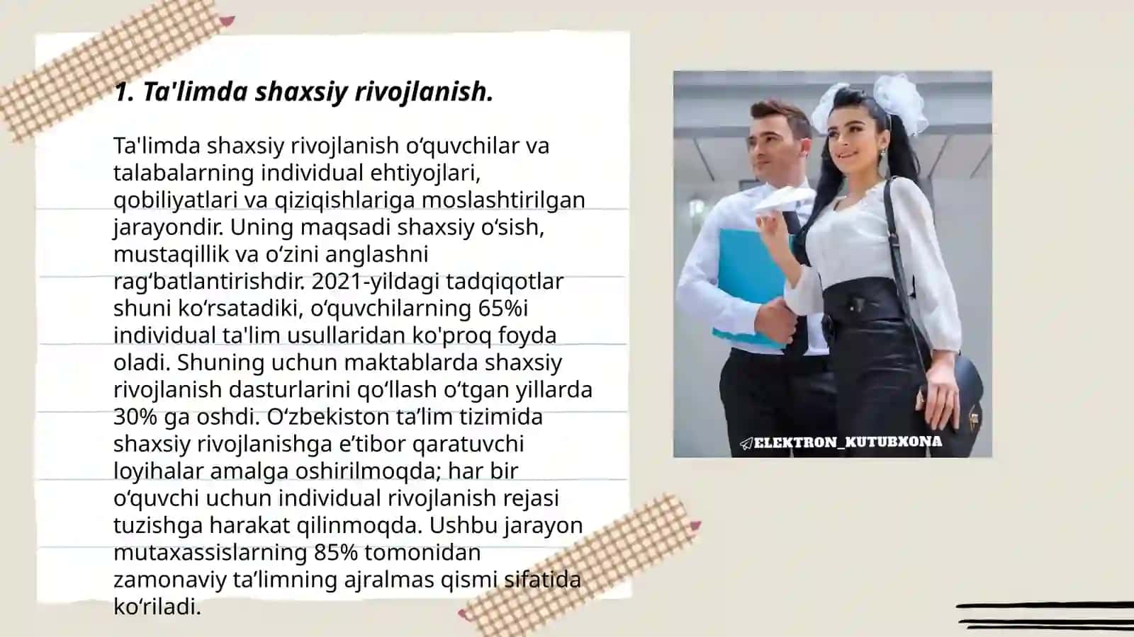 Ta'limda shaxsiy rivojlanish 3