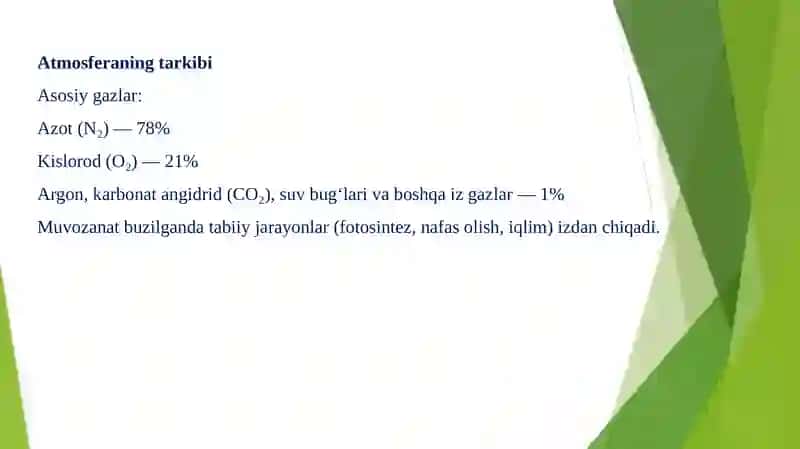 ATMOSFERANI IFLOSLANISHI VA OLDINI OLISH 3
