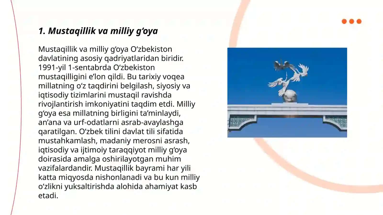 Mustaqillik yillarida maʼnaviy va madaniy taraqqiyot 3