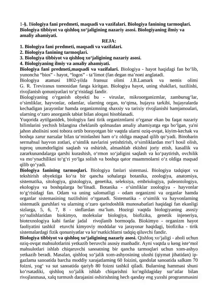 Biologiya. Ixtisoslashgan maktablarning 9-sinf o‘quvchilari uchun o‘quv qo‘llanma 3