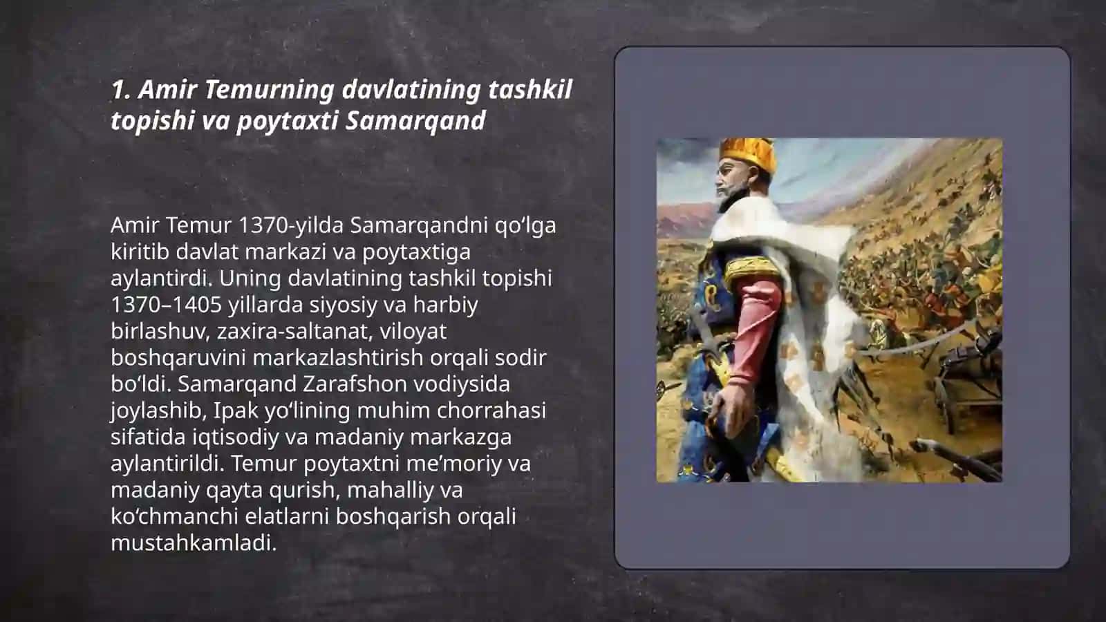 Amir Temur davlati va uning harbiy yurishlari 3