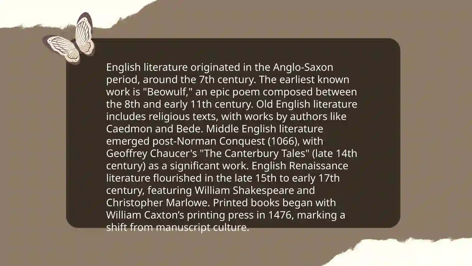 The evolution of stylistic trends in English literature 3