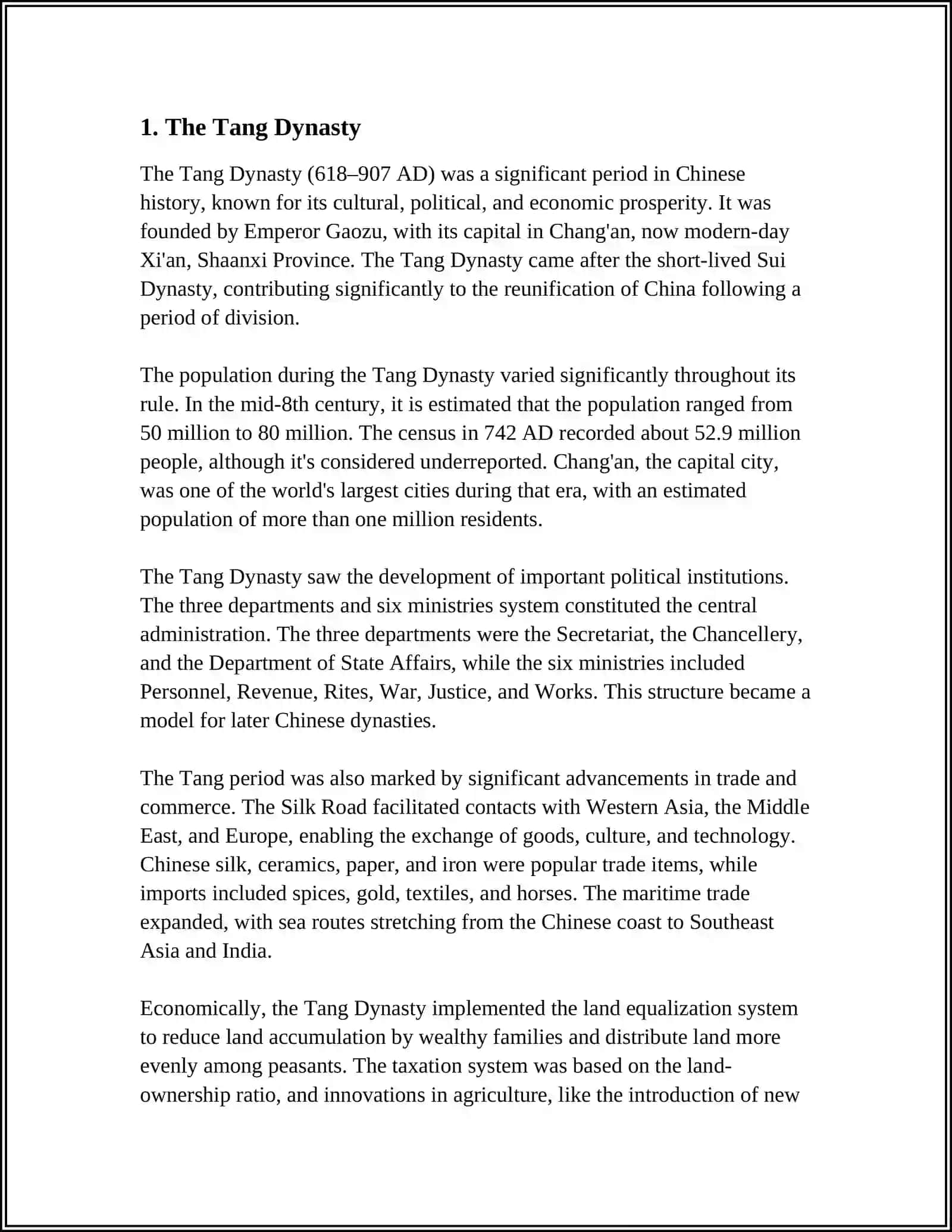 CHINA IN THE MIDDLE AGES 3
