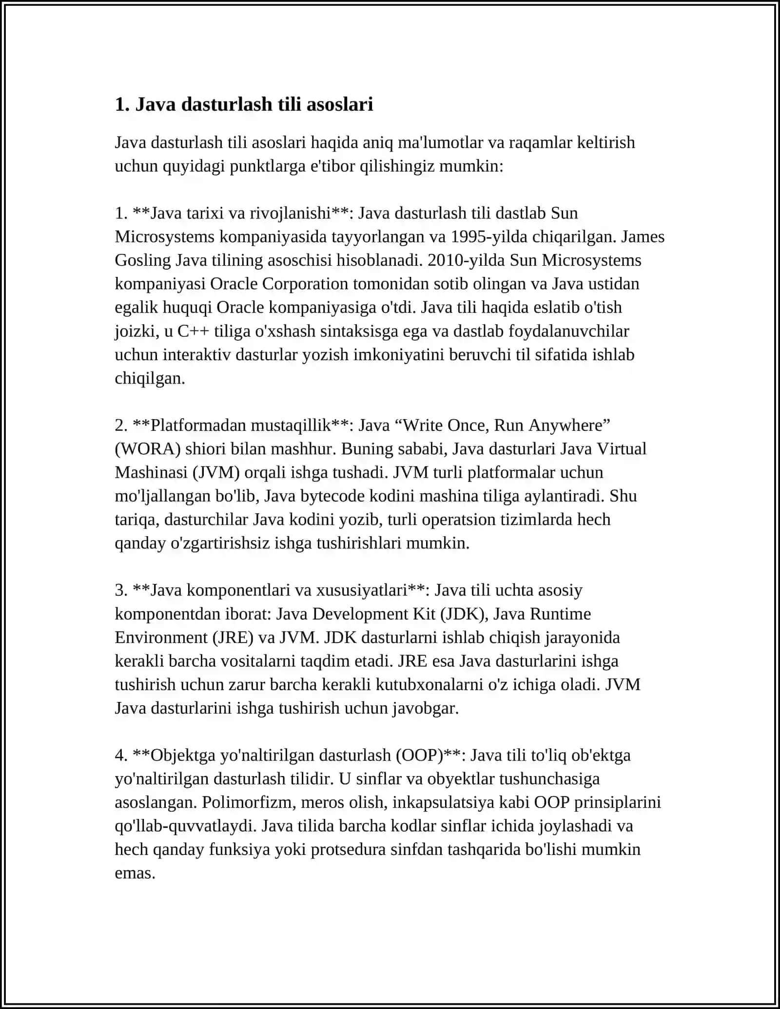 JAVA TIZIMI ORQALI PEDAGOGIK ILOVALAR YARATISH TEXNOLOGIYASI 3