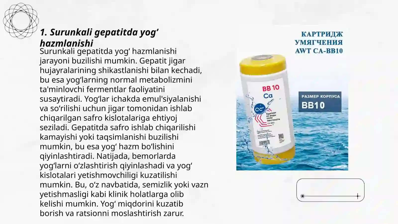 Surunkali gepatit va xoletsistitlarda yogʻ hazmlanishning buzilishi 3
