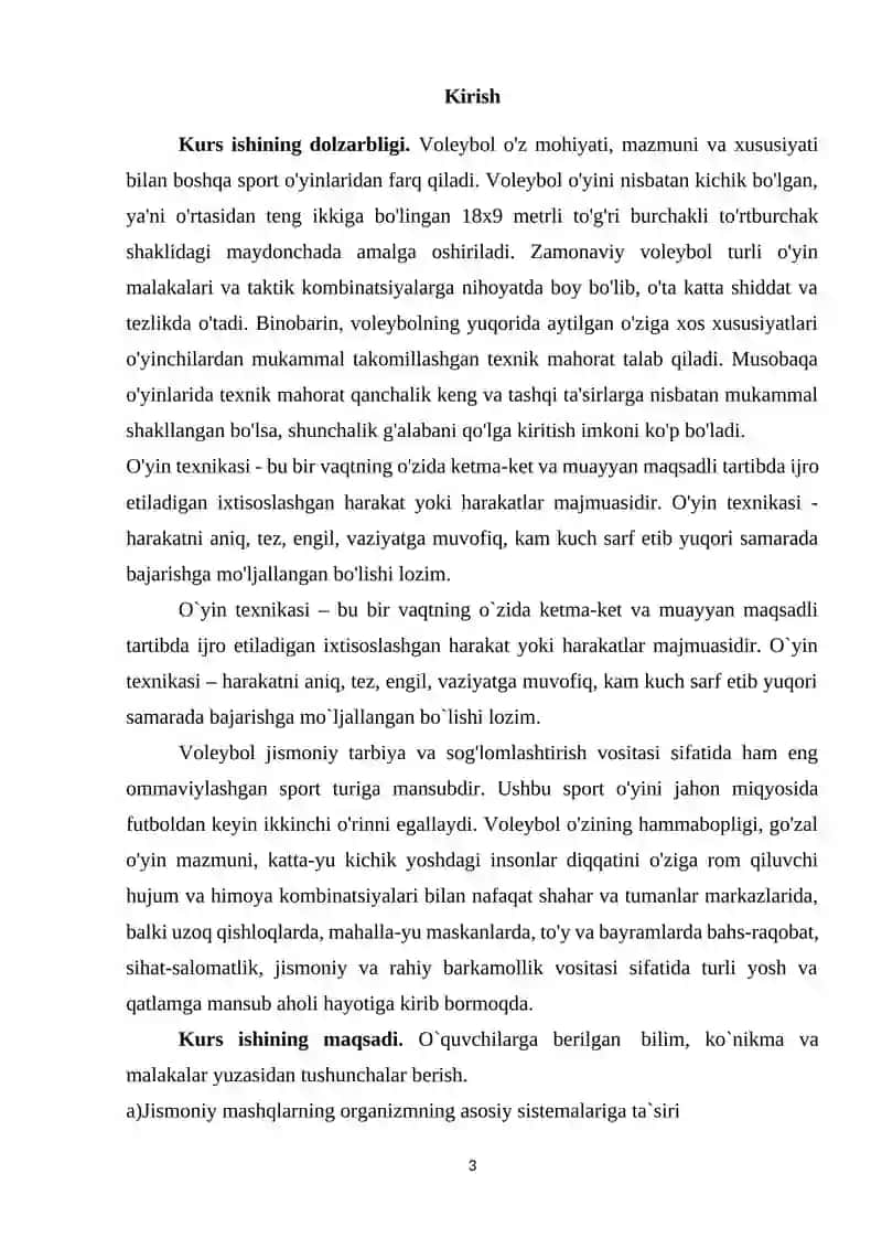 YOSH VALEBOLCHILARGA DARS JARAYONIDA TOʻPNI OʻYINGA KIRITISHNI OʻRGATISH METODIKASI 3