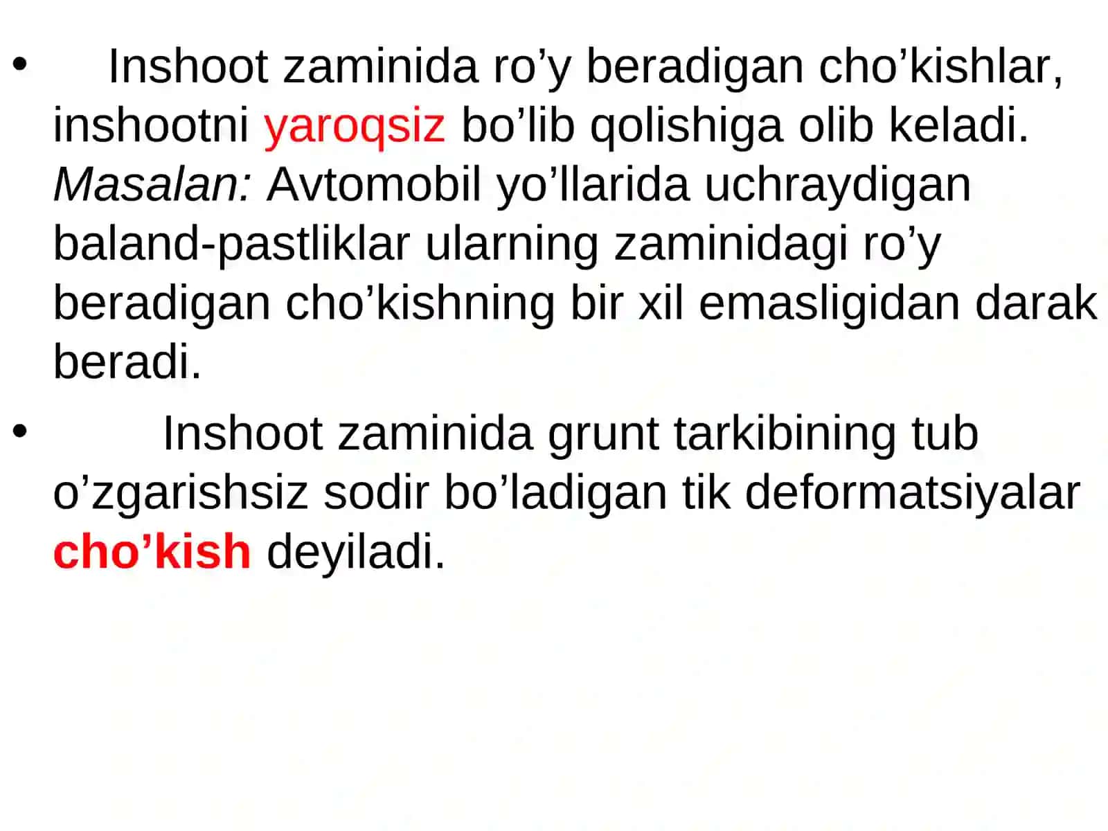 Cho‘kishva uni hisoblash 3