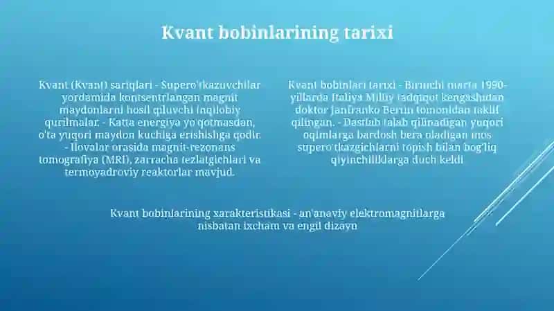 Kvant O'Ralar Va Ularning Xususiyatlari 3