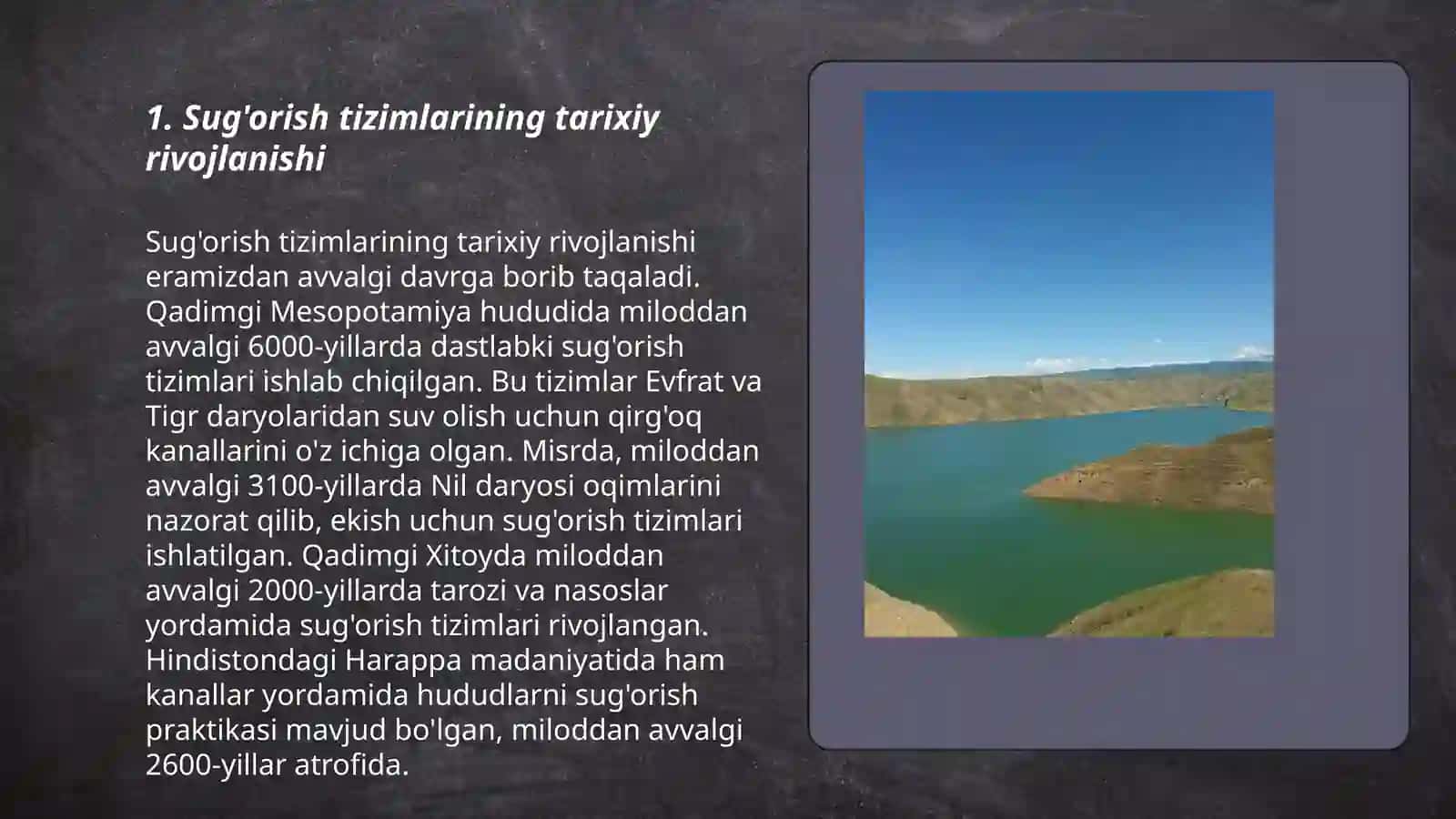 O'rta Osiyo xonliklarida sug’orish inshootlari barpo etilishi 3