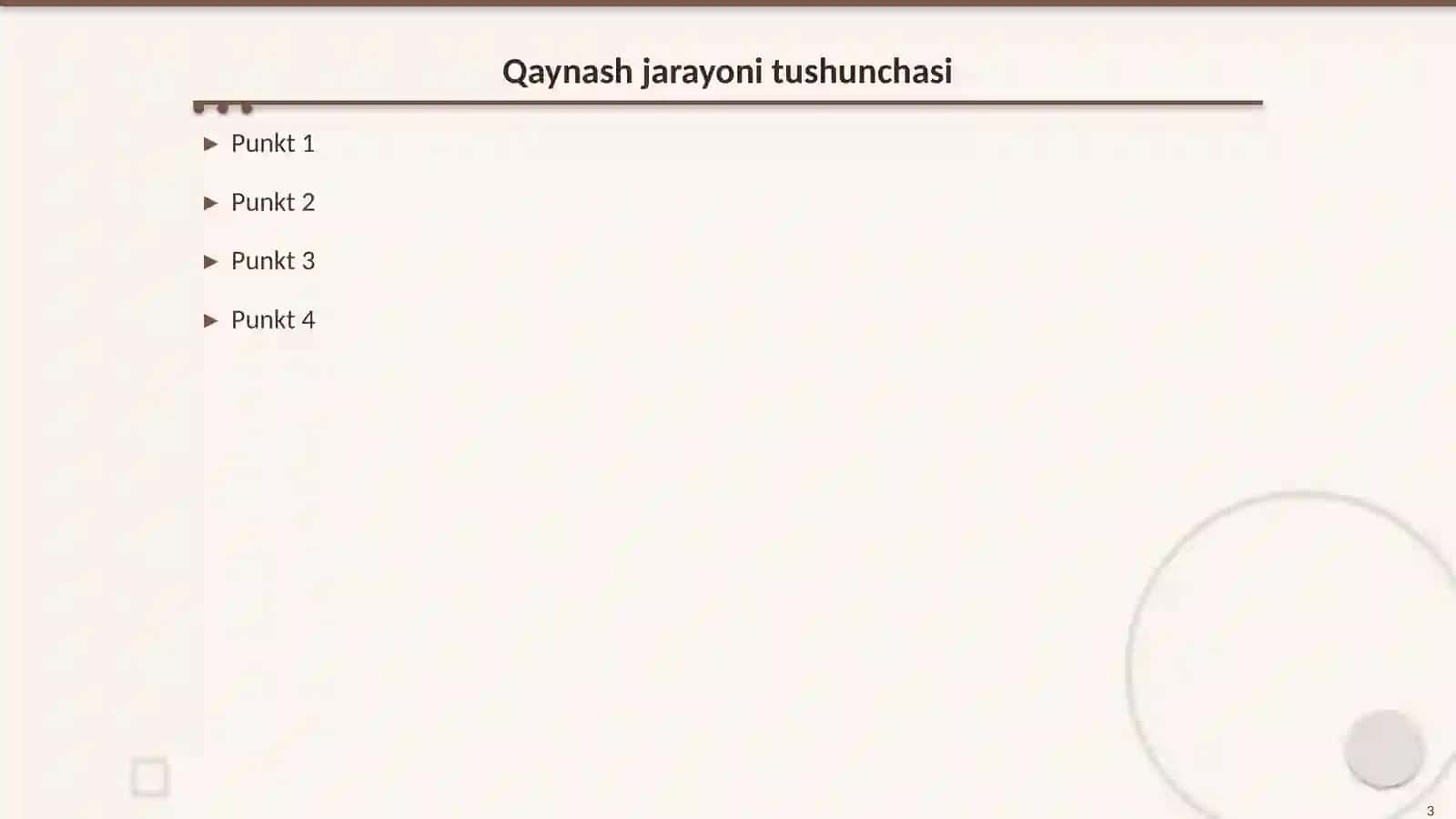 Qaynash.Kiritish temperatura 3